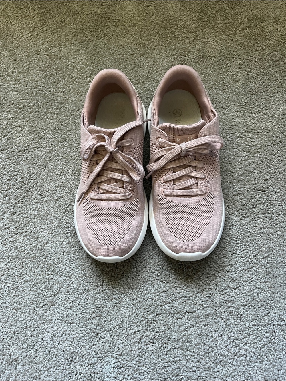 Women’s Lace-Up Sneaker in Blush Pink